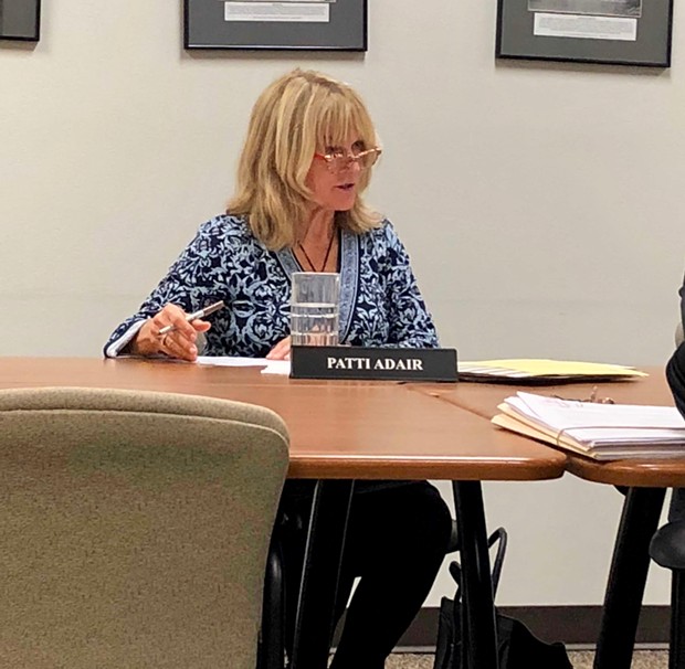 Patti Adair participates in her first work session as Deschutes County Commissioner Monday. - CHRIS MILLER