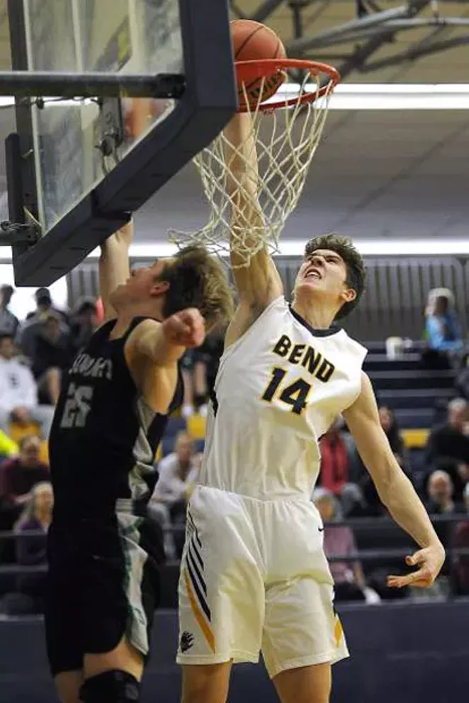 Brian Warinner slams it home! - SUBMITTED