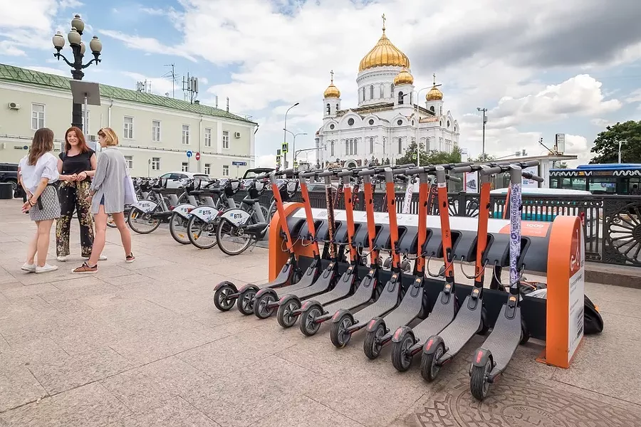 An example of public scooters in Moscow, Russia. - PIXABAY