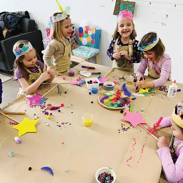 Creative juices flow at Art Dog Studio in Bend — Explorers Camp July 8-11. - SUBMITTED