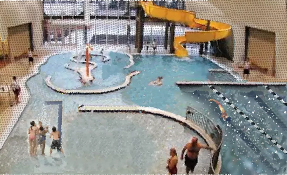 An artist's rendering of what the expansion of the Cascade Swim Center could have looked like if the $40 million bond had passed. - COURTESY REDMOND AREA PARKS & RECREATION DISTRICT