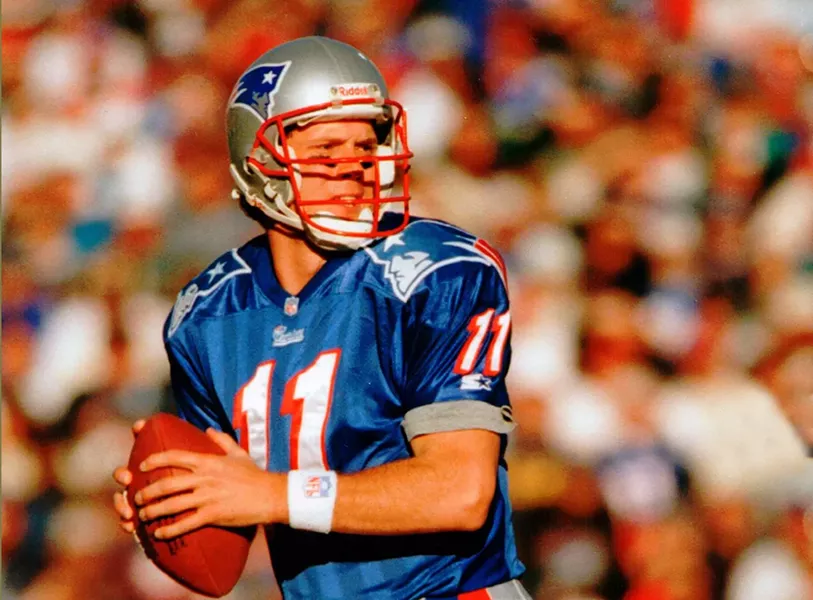 Bledsoe drops back for a pass during his playing days. - SUBMITTED BY THE NATIONAL QUARTERBACK CLUB