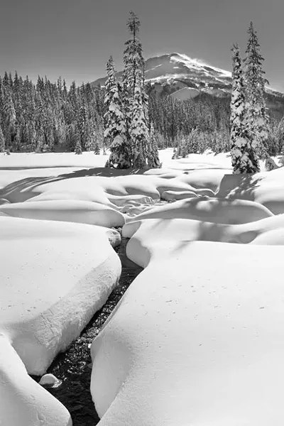 Poet Katrina Hays, whose poem is seen above, collaborated on the work with her husband, photographer Steven McBurnett, with McBurnett shooting this photo of Todd Creek. - STEVEN MCBURNETT