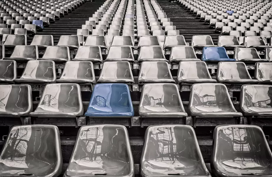 An empty stadium - an ominous representation of what might be to come (and what is already happening). - PIXABAY