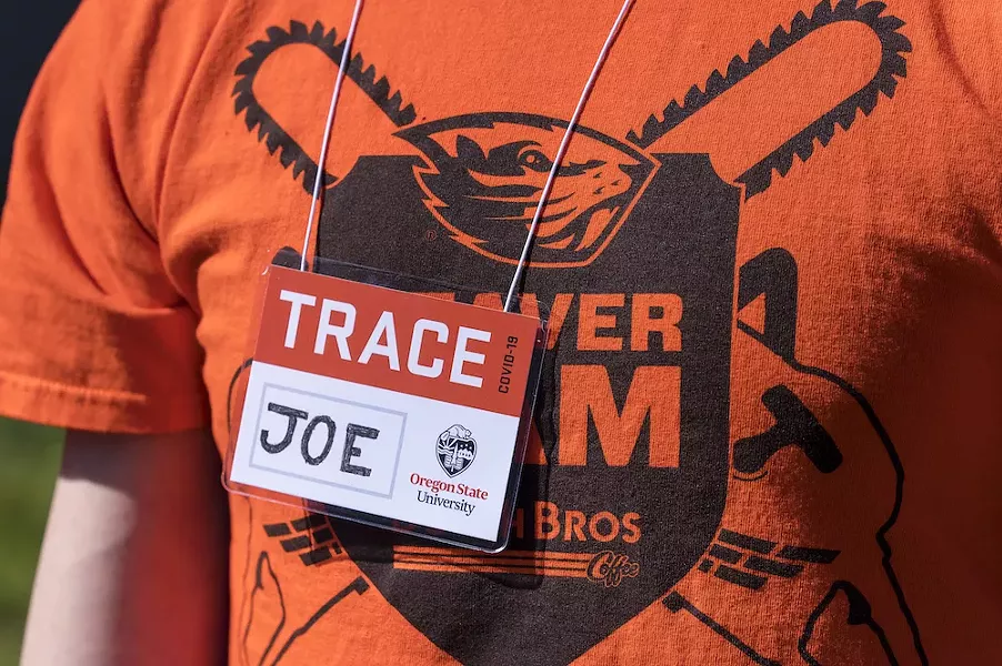 A member of the field staff for OSU's TRACE-COVID-19 study. - OREGON STATE UNIVERSITY