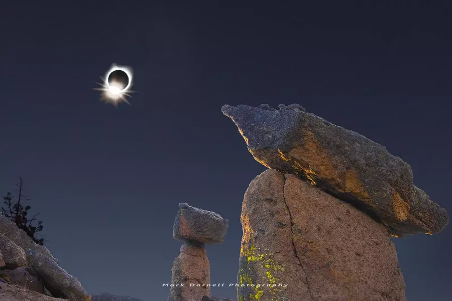 The "diamond ring" of the 2017 solar eclipse. - MARK DARNELL