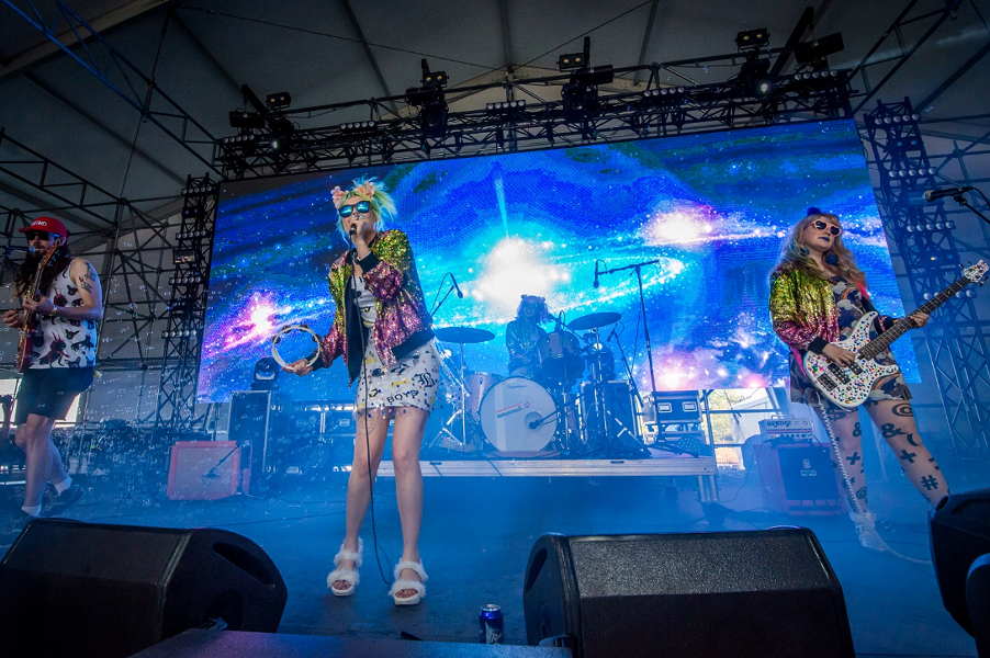 Tacocat performing at the 2016 Sasquatch Music Fest - MICHAEL LAMB