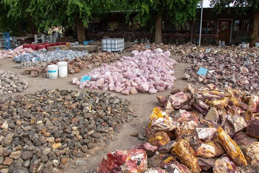 Not into digging, Richardson's Rock Ranch sells a variety of rocks from around the world. - KEELY DAMARA