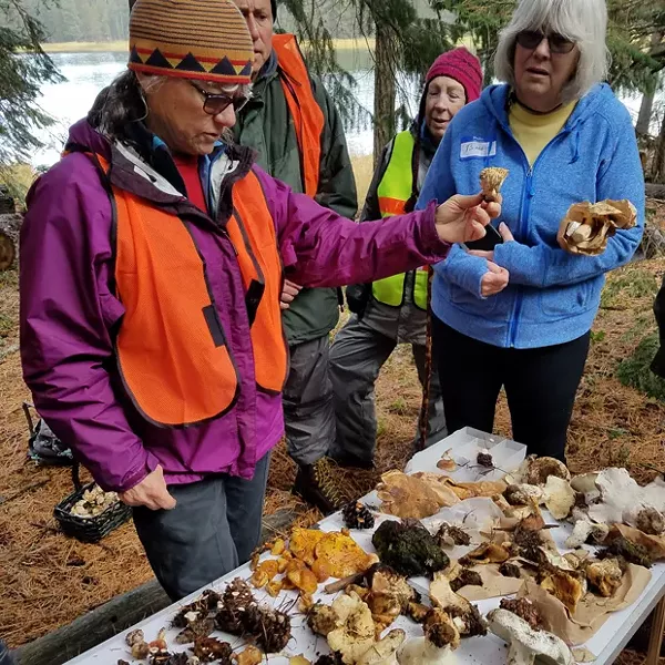 Linda Gilpin, left, founder of the Central Oregon Mushroom Club, loves a good foraging adventure. - SUNRIVER NATURE CENTER OBSERVATORY