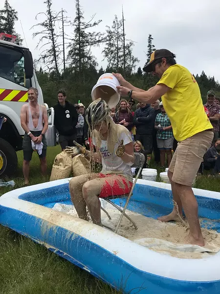 Bendite Zoe Roy participates in the "fun" of the hosting competition in New Zealand in 2017—a feat that brought SWCC to Bend this year. - SUBMITTED