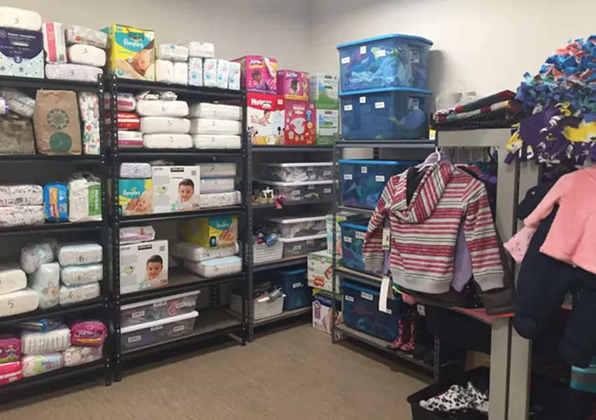 Donated supplies for families. - SUBMITTED