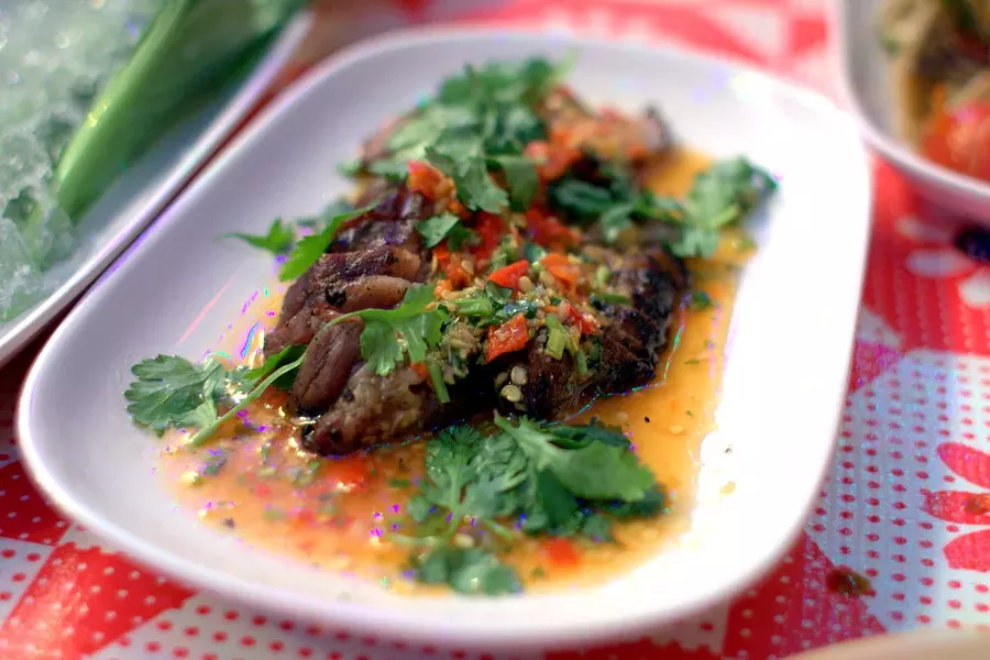 Pok Pok's mangalitsa pork neck. - FLICKR/KRISTA