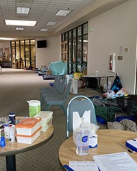 First Presbyterian Church has hosted daytime shelter facilities before, such as during the summer of 2020 when it held an indoor smoke relief shelter, seen in this file photo.