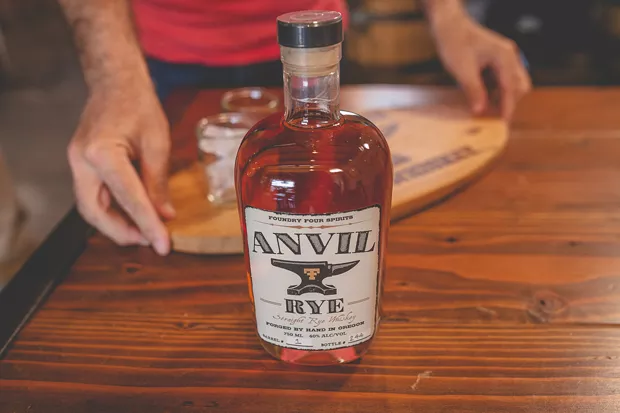 Foundry Four’s first spirit, Anvil Rye Batch #1, is available now. - TAMBI LANE PHOTOGRAPHY