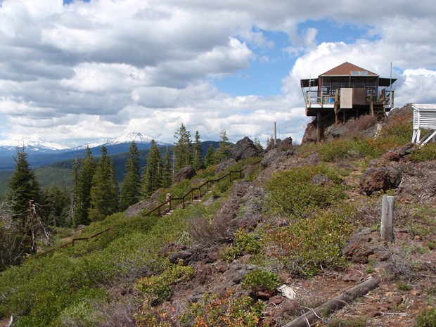 The Round Mountain fire lookout. - COURTESY JOEY HODGSON