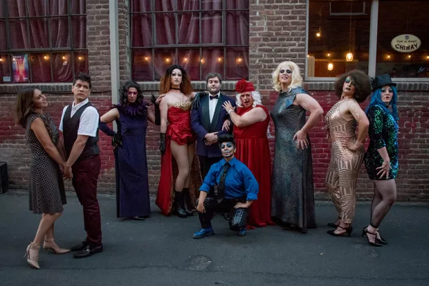 Part of the cast of "La Cage aux Folles" — the 2019 production of Theater in the Park. - CAROL STERNKOPF