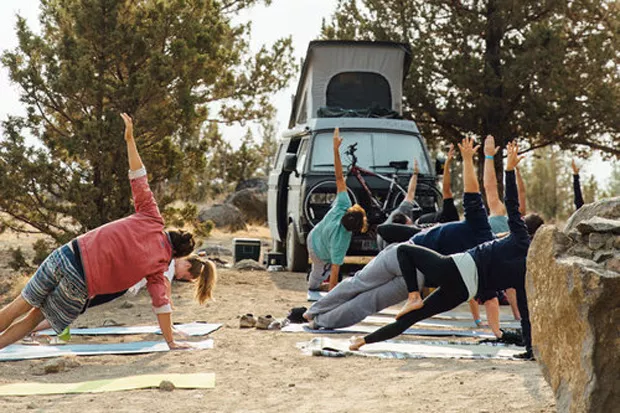 Chili cookouts, morning yoga and a fundraiser for the Oregon Natural Desert Association are some of the activities van lifers can look forward to at Descend on Bend. - COURTESY DESCEND ON BEND