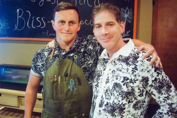 Executive Chef Emerson Jespersen, left, and Tomo owner Jeremy Letter strive to source and serve only sustainable seafood at their south Bend restaurant. - RICHARD SITTS