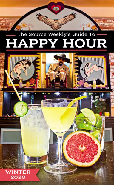 Get a look at those gorgeous cocktails! Just kidding… those are mocktails. A drinky trend this year involves booze-free - drinks that still let you sip with style—like the - ones featured on this Happy Hour Guide cover, from the mocktail menu at San Simon Bend. Check them out at 845 NW Tin Pan Alley in Bend. - DARRIS HURST