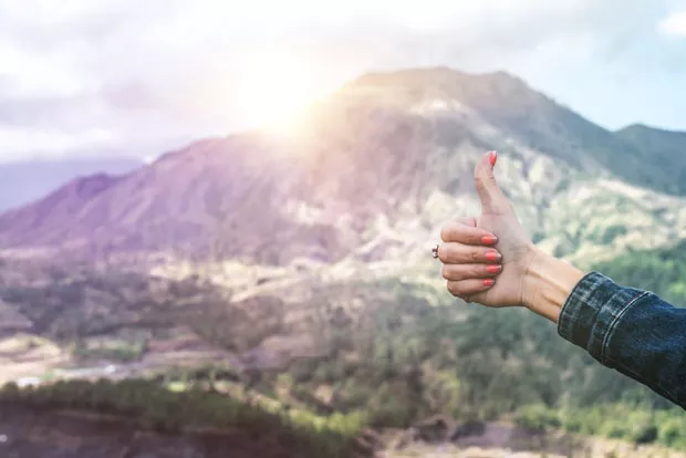 Thumbs up to inclusivity and respect in the outdoors! - UNSPLASH