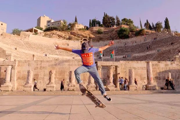 Youth skaters from different cultures and religions come together in Jordan. - PHOTO COURTESY JESSE LOCKE