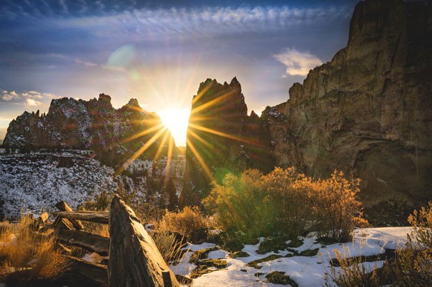 Smith Rock State Park is a popular climbing destination all year round, but during the winter it supplies climbers with some of the best conditions in the area. - CLINT MCKOY, UNSPLASH