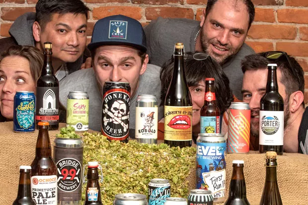 All hands on deck were needed to create this week's Beer Issue cover. Take a look behind the scenes as the Source team has too much fun creating a hops waterfall running between 28 different Central Oregon beers. - MEGAN BAKER