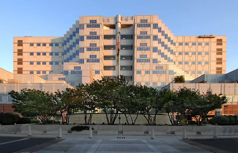The man who died today was hospitalized at the VA Medical Center in Portland, OHA officials said tonight. - VETERANS HEALTH, FLICKR