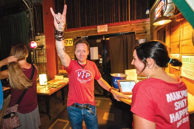 In happier and healthier times, VTP's Derek Sitter rocks out before all the cancellations. - SOURCE WEEKLY