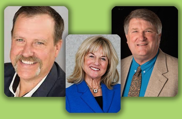 Deschutes County commissioners from left: Tony DeBone, Patti Adair, Phil Henderson. - DESCHUTES COUNTY