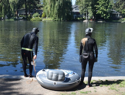 Source File Photo: Kea Eubank and Miranda Campbell at Pioneer Park in September. - ISAAC BIEHL
