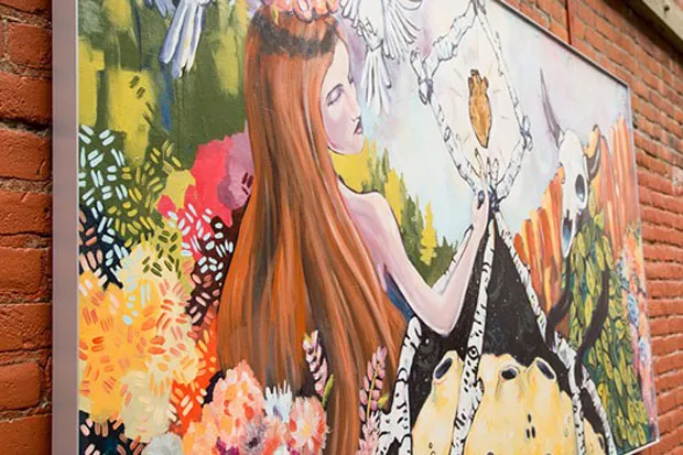 Artwork in Tin Pan Alley in downtown Bend, funded through the Bend Cultural Tourism Fund. - COURTESY VISIT BEND