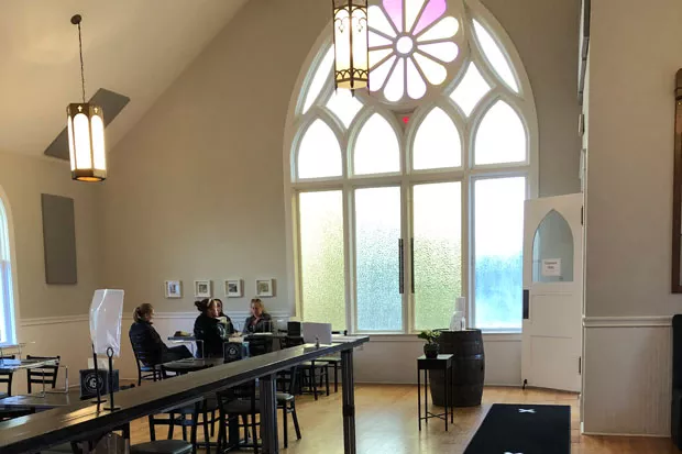 This sanctuary is blessed with the higher calling of heavenly pizza. - NICOLE VULCAN