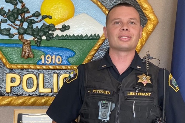 Jesse Petersen has been in law enforcement in Central Oregon for 16 years and recently took over the public information officer position for the Redmond PD. - LAUREL BRAUNS