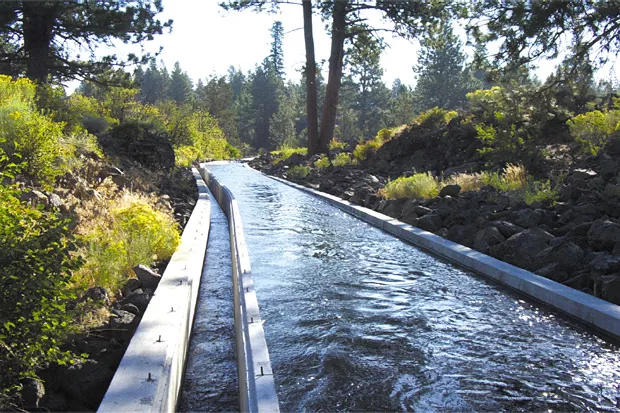 Unpiped irrigation canals lose water through evaporation and seepage. - COURTESY STINGRAY COMMUNICATIONS