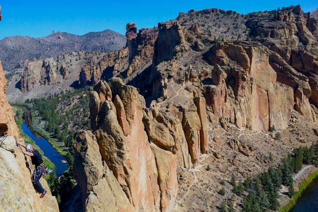 A bird's-eye view of Smith Rock State Park's many rock faces. - COURTESY MAX TEPFER