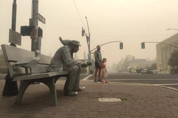 Tough times for downtown Bend... but even tougher times for our neighbors to the west, north and south. Weather forecasters expect rain in the forecast for some of the fire-affected areas later in the week—and with that, an expected clearing of smoky conditions for Central Oregon starting Thursday. - DARRIS HURST