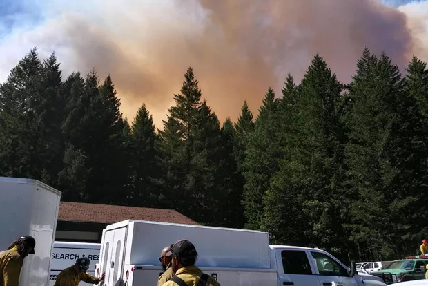Chief Rainbow, aka Christina Rainbow Plews, says people thought she was being overzealous when she issued a Level 3 "Go Now" order for Vida and its environs the night the Holiday Farm Fire spread. She's now credited with saving many lives. - JAY PENSE