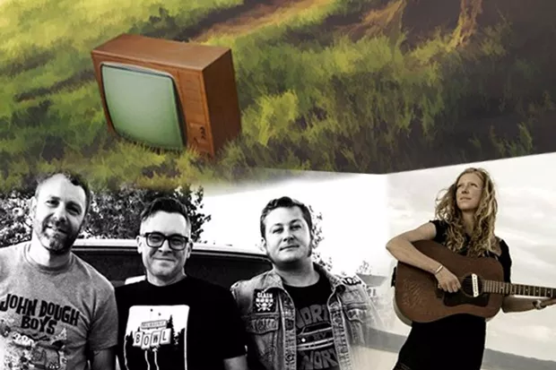 Clockwise from top: Night Channels' EP, "Mercy," Alicia Viani and the Roof Rabbits. - SUBMITTED