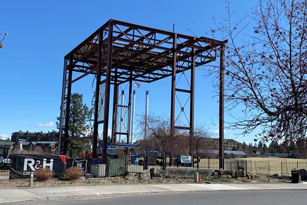 Things are definitely looking different at the Les Schwab Amphitheater, where a massive expansion of the stage and increased accessibility is underway. - ISAAC BIEHL