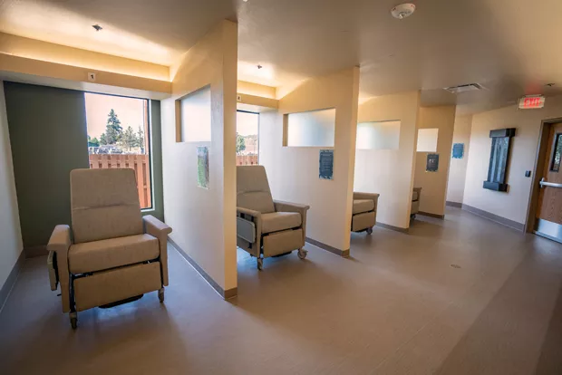 This is the Deschutes County Stabilization Center respite room, where people can receive short-term mental health care. - COURTESY DESCHUTES COUNTY STABILIZATION CENTER