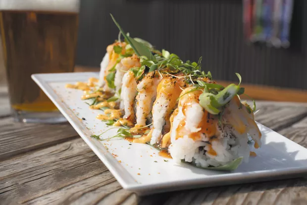 Kung Fu Shrimp Maki sushi roll. - DARRIS HURST