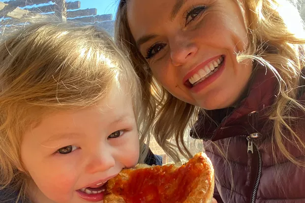 Amy Duda with her son Jack, aka Jackaroo. - COURTESY JACKAROO PIES