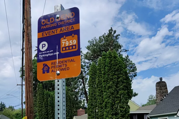 Some areas in the parking district will be made available for event parking. - JACK HARVEL