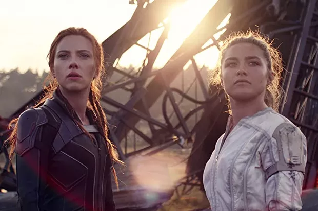 Scarlett Johansson and Florence Pugh blow things up really well in "Black Widow." - COURTESY MARVEL