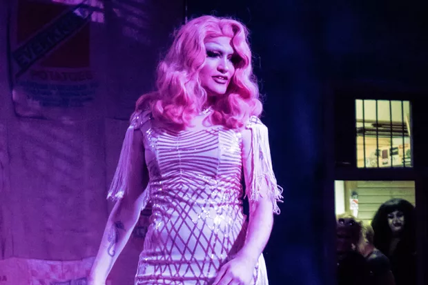 Deb Auchery performs at a local drag show. - PETER BROWN