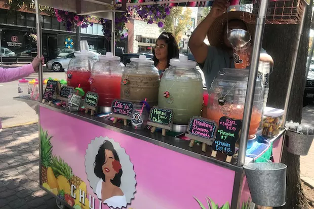 Chulitas Authentic Juice Bar cart is on the corner of Bond & Minnesota several afternoons each week in Bend. - SUBMITTED