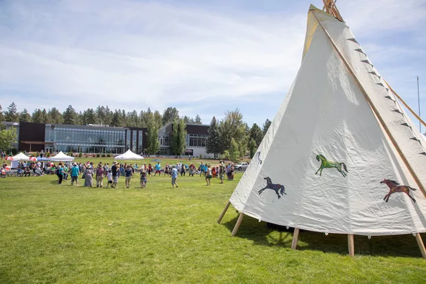 COCC's 2018 Salmon Bake event. - COURTESY COCC