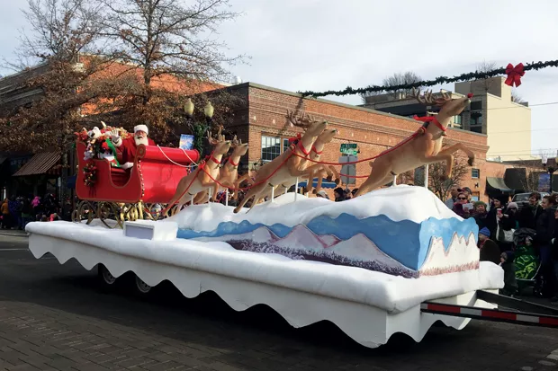 A true family holiday tradition—the Bend Christmas Parade, December 4. - COURTESY BEND CHRISTMAS PARADE
