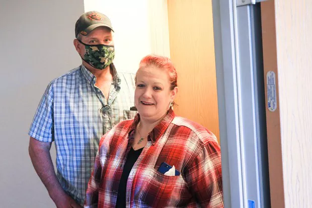 Dwayne Tayles and Nydonna Gibbs have had to live in motels as a result of the housing shortage. - JACK HARVEL